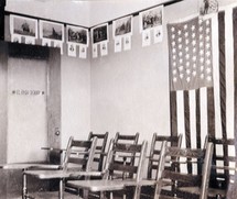 Classroom at El Paso School, Campbell CA (Note the 46 stars on the flag)