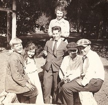 Dorothy and Theo (center) with classmates from El Paso School