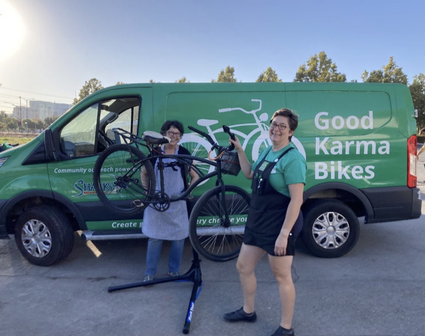 Good Karma's mobile service van visiting customer site