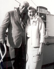 Dorothy and Theo embark on a cruise - 1950s