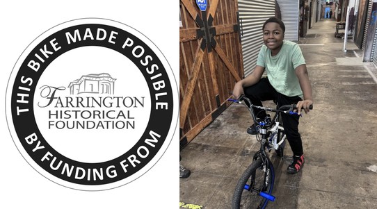 Over 400 school kids received free bikes thanks to a Farrington grant